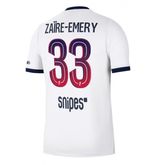 Paris Saint-Germain Warren Zaire-Emery #33 Vieraspaita 2026-27 Lyhythihainen Paris Saint-Germain Warren Zaire-Emery #33 Vieraspaita 2026-27 Lyhythihainen